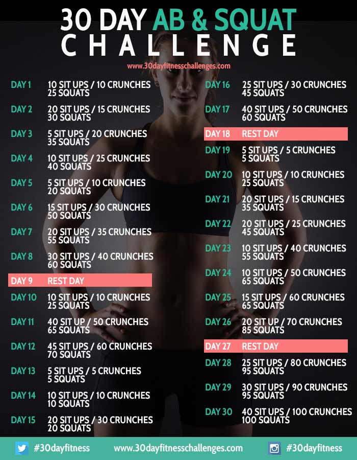 Real College Student of Atlanta: October fitness challenge {abs and squats}