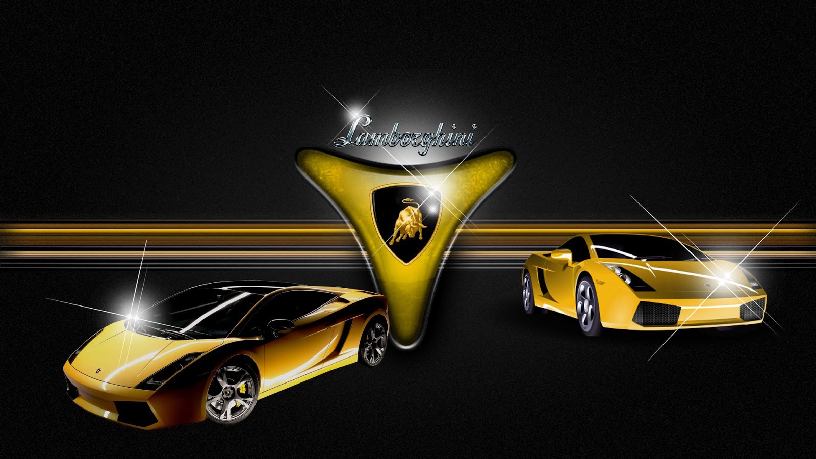 Lamborghini Logo 3D Wallpaper - Car Logo