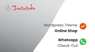 Theme Wordpress dengan tampilan seperti Instagram Shop yang terhubung dengan Whatsapp
