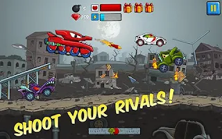 Screenshots of the Car Eats Car for Android tablet, phone.