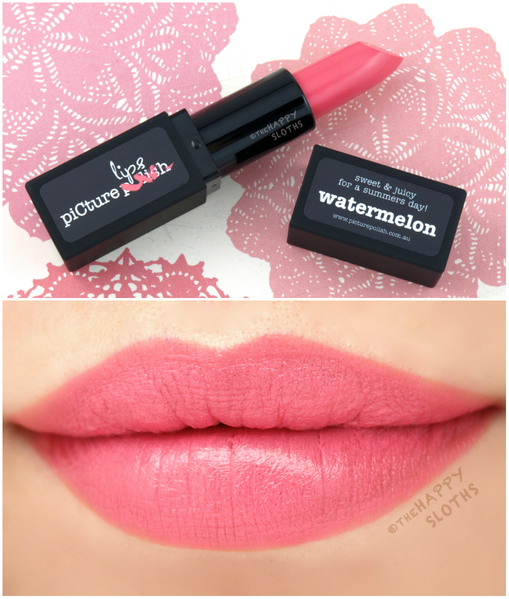 Picture Polish Matte Lipstick in Watermelon: Review and Swatches