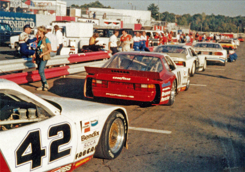 The 42 and 11 cars were Bruce Jenner's 944 GTRs Ours was the third one up