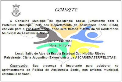 DAS Pinheiro Machado convida para Pré-Conferência