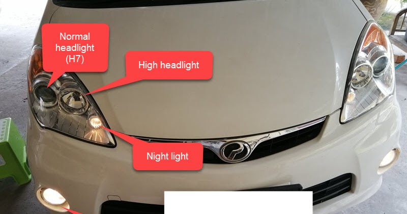 HomeMade DIY HowTo Make: Perodua Alza Lights Part 