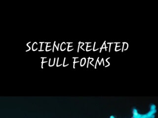 science related full forms