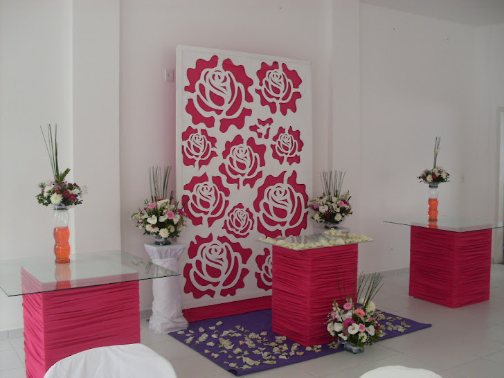 Decoração - Recepção de Casamento Cláudia