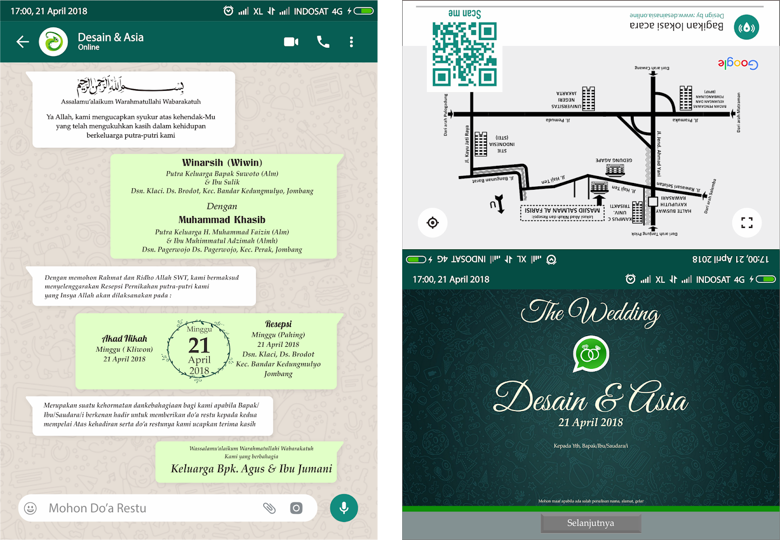  Download  Desain  Undangan  Pernikahan  Unik  Bertema Whatsapp 