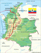 Nuevo mapa político colombiano 8 de agosto El presidente Rafael Reyes creó . (colombia road map)