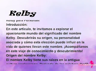 significado del nombre Kelby