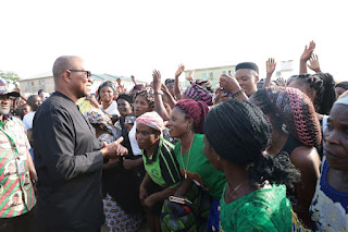 Labour Party (LP) 2023 Presidential candidate, Peter Obi, spent his Christmas with displaces Nigerians in Internally Displaced Persons (IDPs) Camps in Benue State