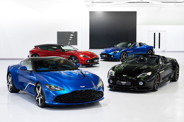Aston Martin Zagato collection : Aston Martin Vanquish Zagato Speedster, Vanquish Zagato Volante , Vanquish Zagato Shooting Brake y DBS GT Zagato