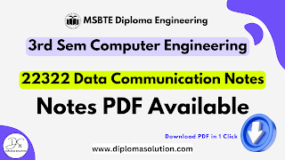 22322 Data Communication Notes PDF | MSBTE IT Data Communication All Units Notes PDF