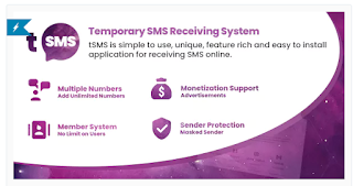  characteristic rich together with slow to install application for receiving SMS online tSMS v1.0 NULLED - SMS temporary reception service