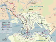 Hong Kong's MTR map and route. Click on the image for a larger view (image .