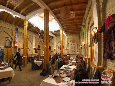 Dinner in uzbek restaurant. Gastronomic Tour to Uzbekistan