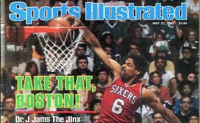 Julius Erving Basketball Biography - Dunking Sports Illustrated Photo