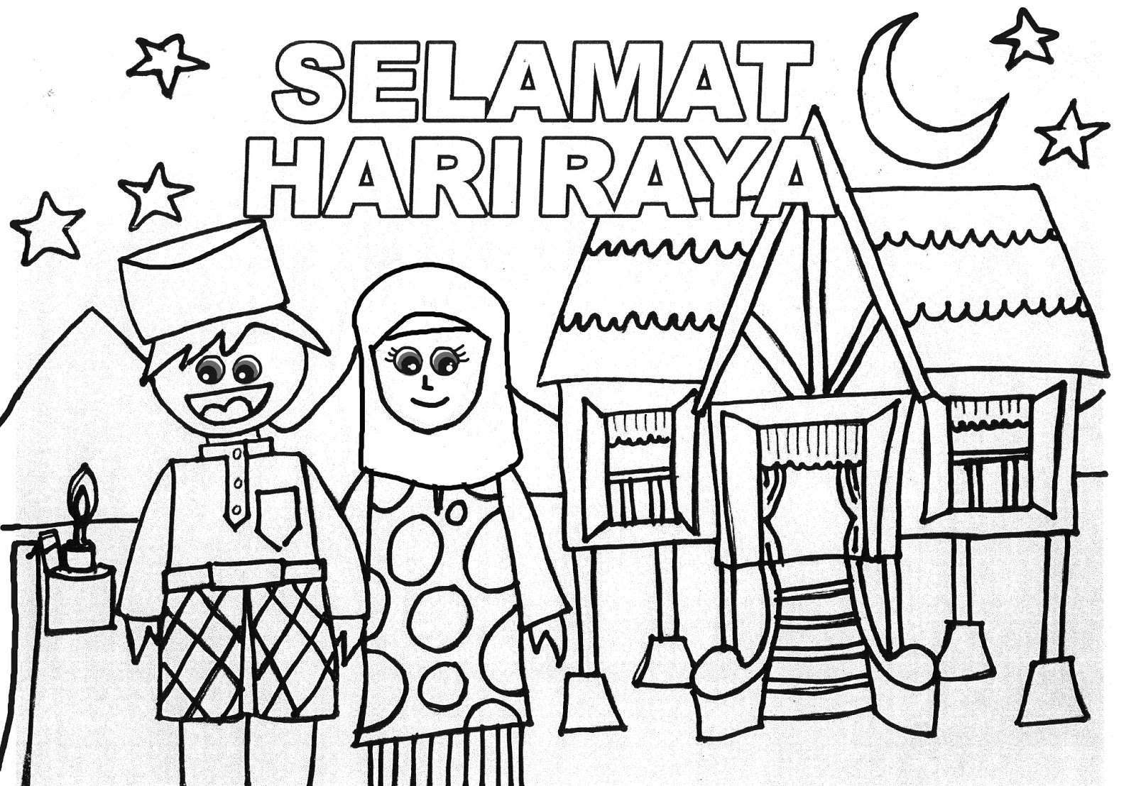 Colouring Pages For Hari Raya: Ramadan colouring pages the 
