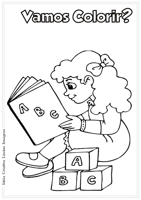 Desenho de Dia do Livro Infantil para colorir