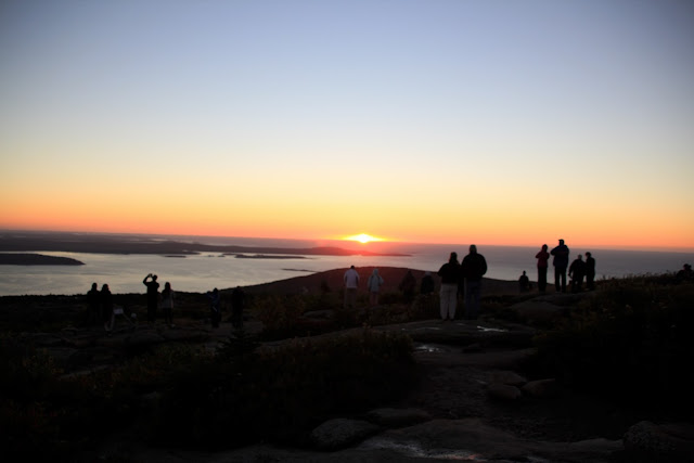 Sunrise Cadillac Mountain, Acadia National Park, Maine USA