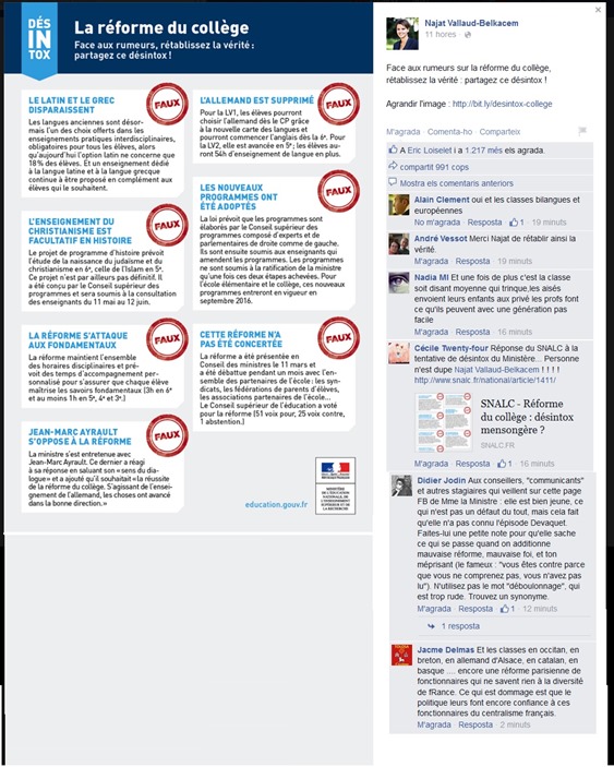 reforma encara criticada malgrat la ministra e sa comunicacion
