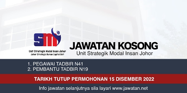 Jawatan Kosong Unit Strategik Modal Insan Johor