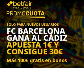 betfair promocuota Barcelona gana Cadiz 21 febrero 2021