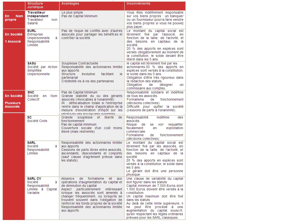 Le Statut Juridique D'une Entreprise - Documents Gratuits - Sarah dissertation statut juridique entreprises
