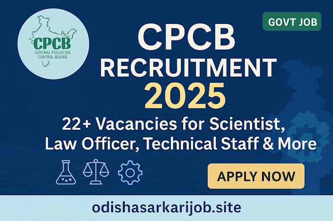 CPCB Recruitment 2025 – Apply Online for 18+ Posts