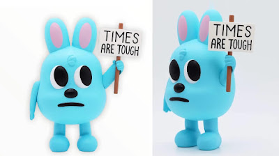 Buny “Times Are Tough” Edition Vinyl Figure by Blake Jones x UVD Toys