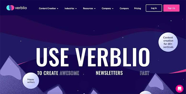 Verblio - a content creation platform that matches freelance writers with businesses