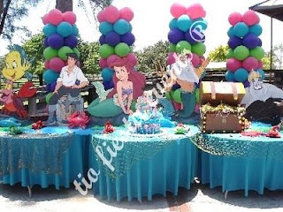 The Little Mermaid Children Parties Decoration 