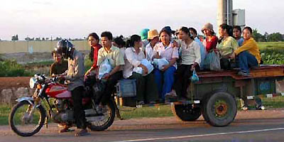 Funny vehicle ride only in Vietnam