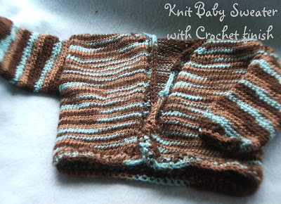 knit baby cardigan