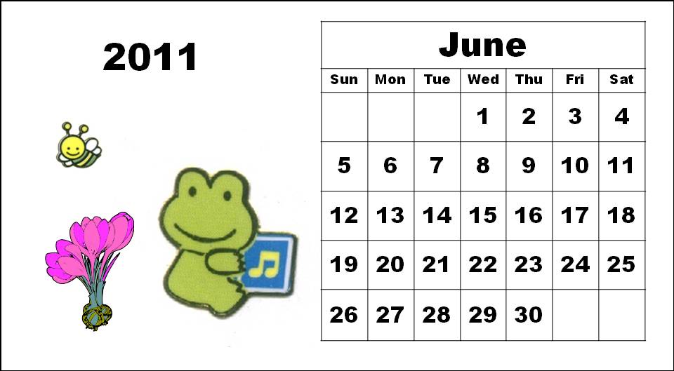 june 2011 calendar print. printable june 2011 calendar.