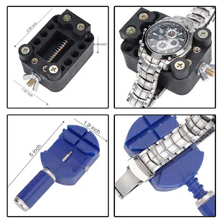 Watch Repair Tool Kit Zip Case Battery Bracelet Repair Opener Remover Screwdriver Hown store