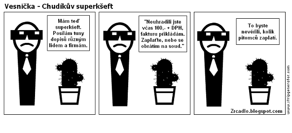 Komiks Vesnička - Chudíkův superkšeft.