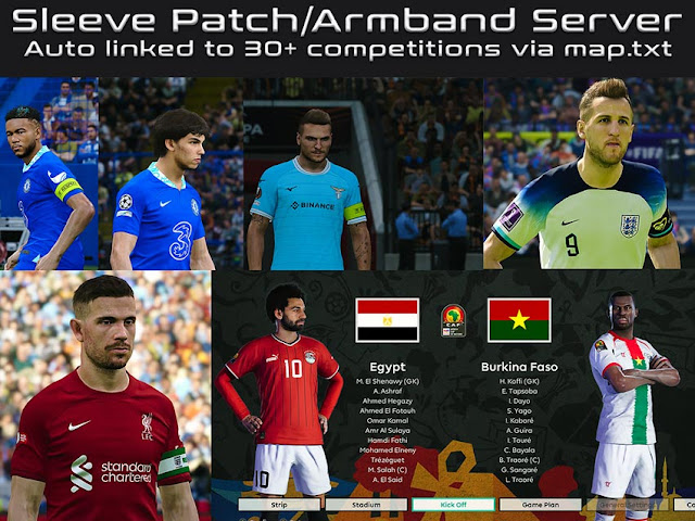 Sleeve Patch/Armband Server For eFootball PES 2021