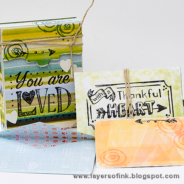 Layers of ink - Quick Gift Card Set Sizzix Tutorial by Anna-Karin