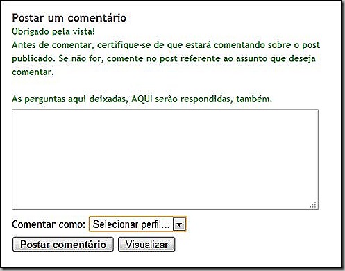 Caixa de comentários blogger3