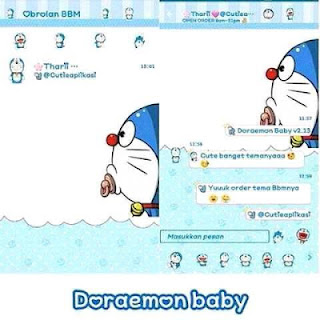  BBM DORAEMON BABY Terbaru 