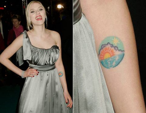 The wrist tattoo is not the first for Johansson She also has an anklet with 