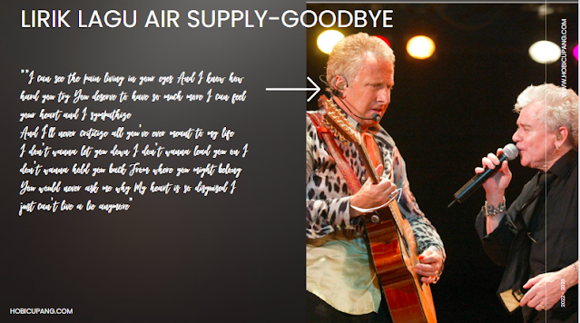 Lirik lagu air supply goodbye