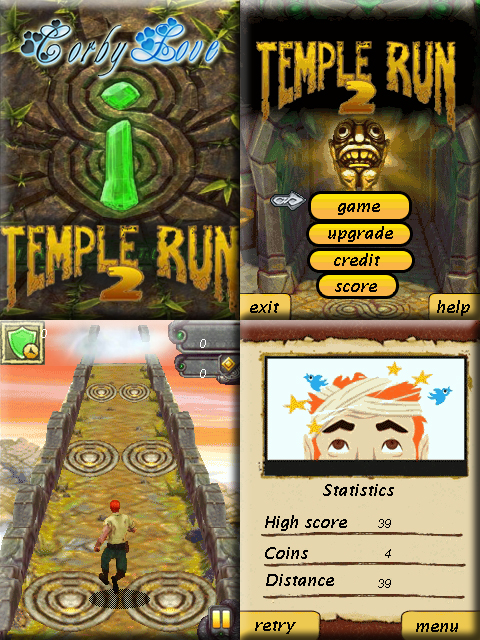 Temple Run 2 240 x 320 Touchscreen Mobile Java Game