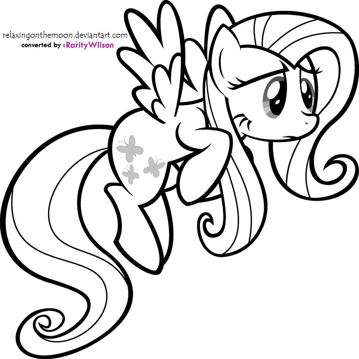 My Little Pony Fluttershy Coloring Pages | Minister Coloring