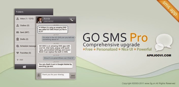 GO SMS Pro Premium (PATCHED NoRoot) v6.25 build 261 (Plugins 