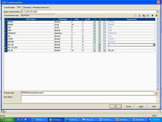 stored procedure transformation