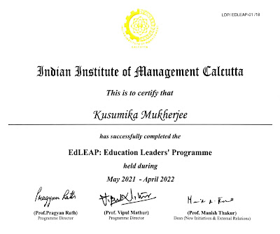 IIM Calcutta Certificate