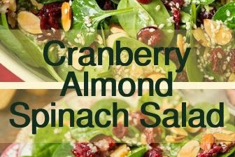 Cranberry Almond Spinach Salad