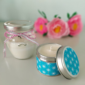 Simple handmade candles