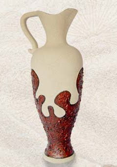 Pitcher Vase Handicraft model 2, Clay Handicraft, Homemade handicraft,Antique vase